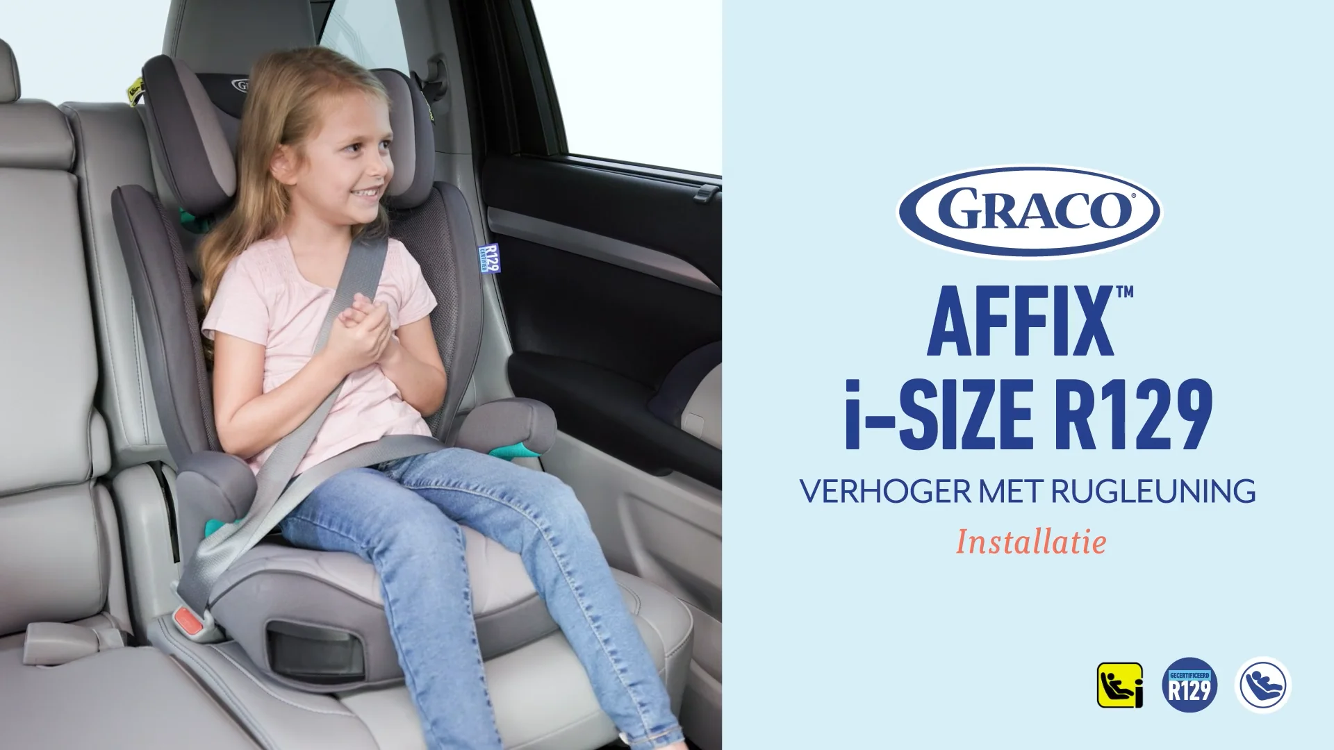 Graco Junior Maxi i-Size R129 gyerekülés Midnight - Minibran