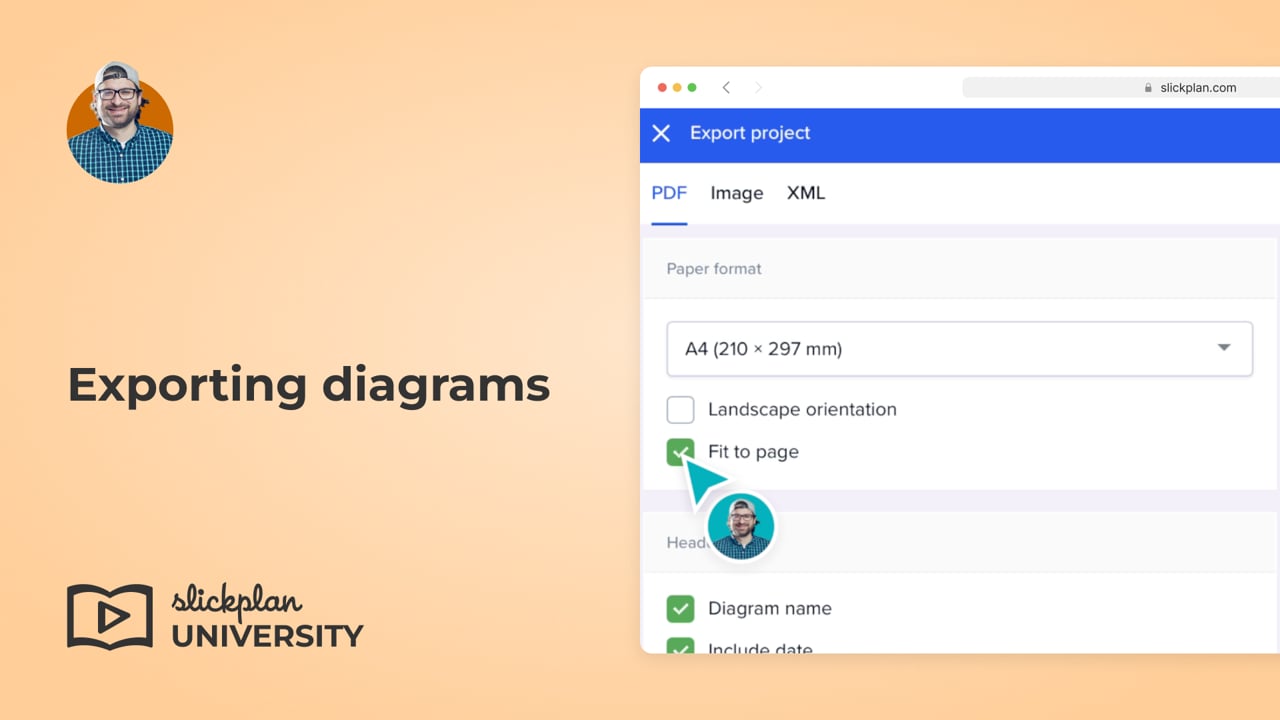 Exporting diagrams
