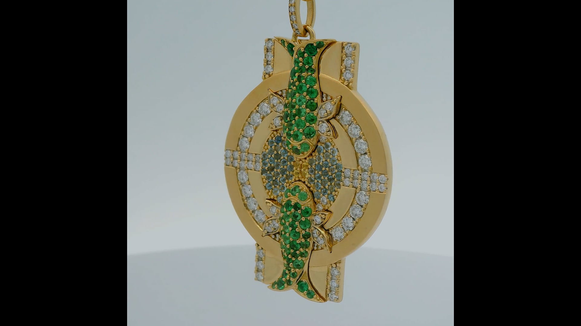 Pendentif pierre roulée Aigue marine - Pierres de Lumiere