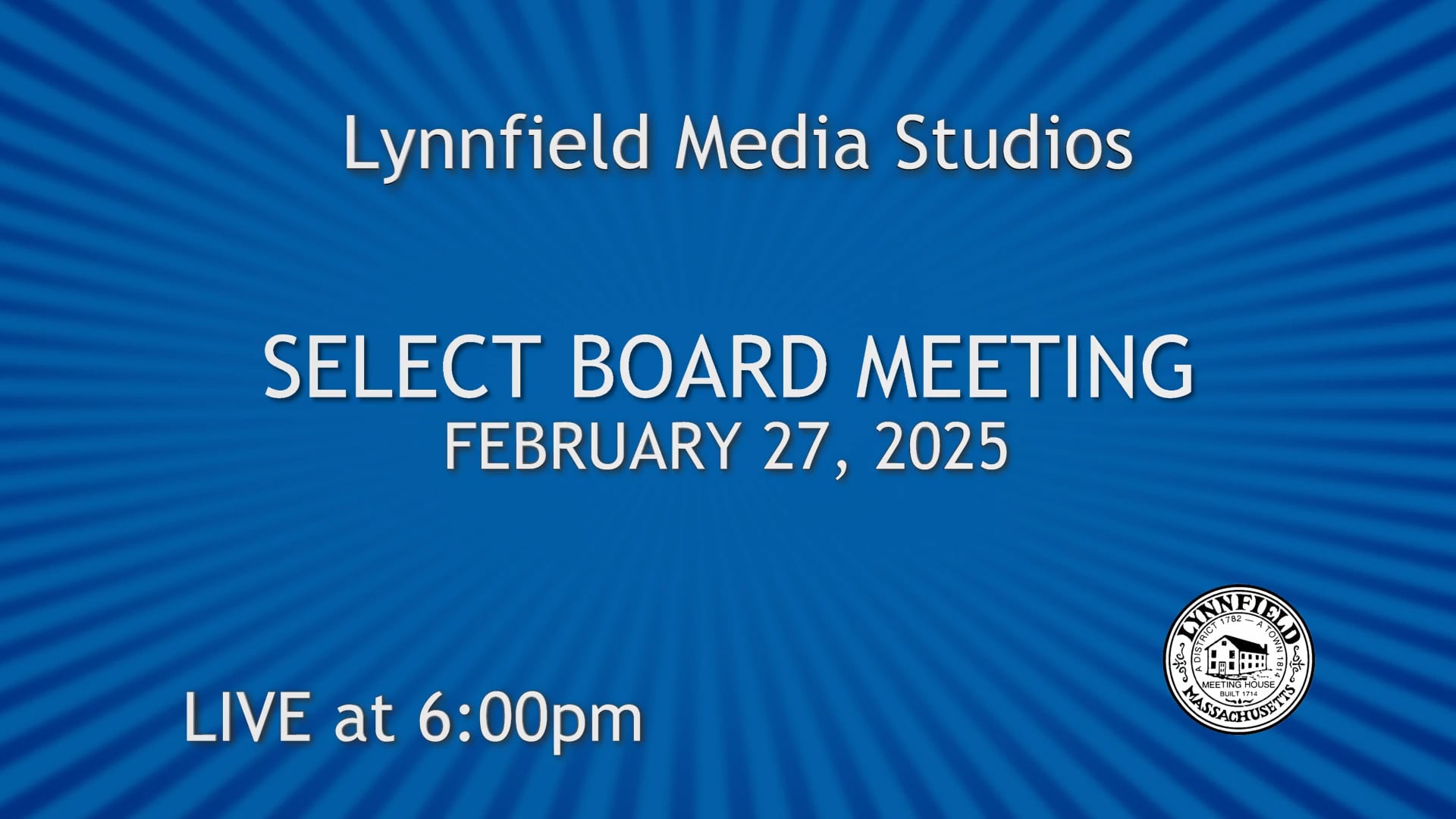 Select Board Meeting 2-27-25 | Videos & Movies on Vimeo