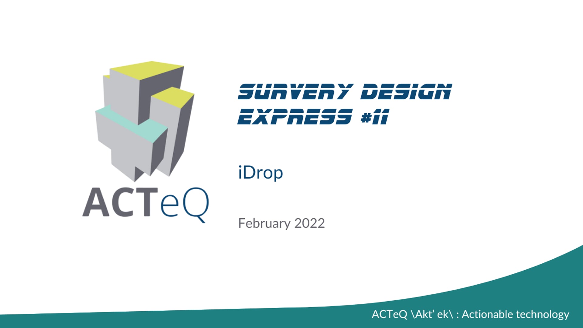 SDE 11 iDrop