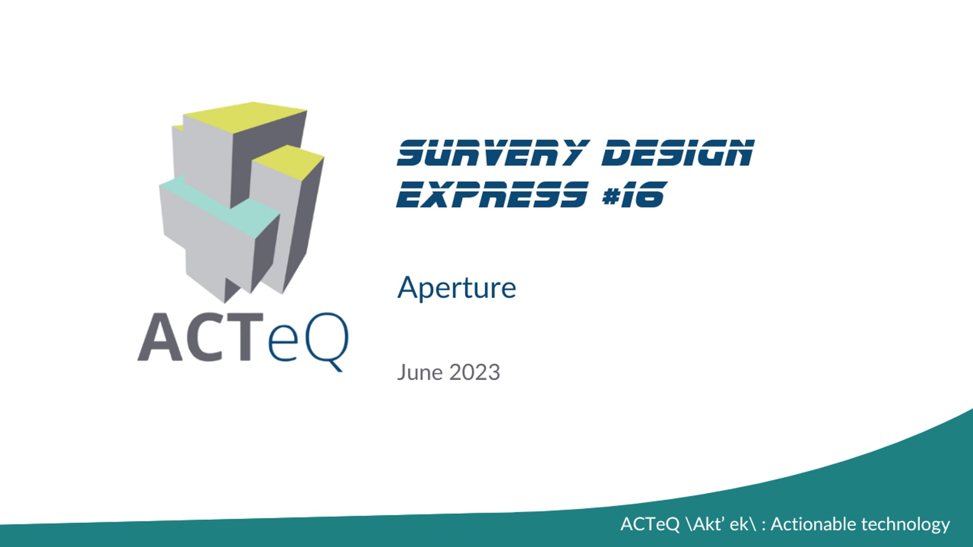 SDE 16 Aperture with Z-Design