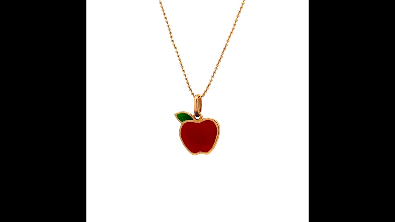 Tiffany & Co Apple Pendant in 18k Yellow Gold – Filigree Jewelers