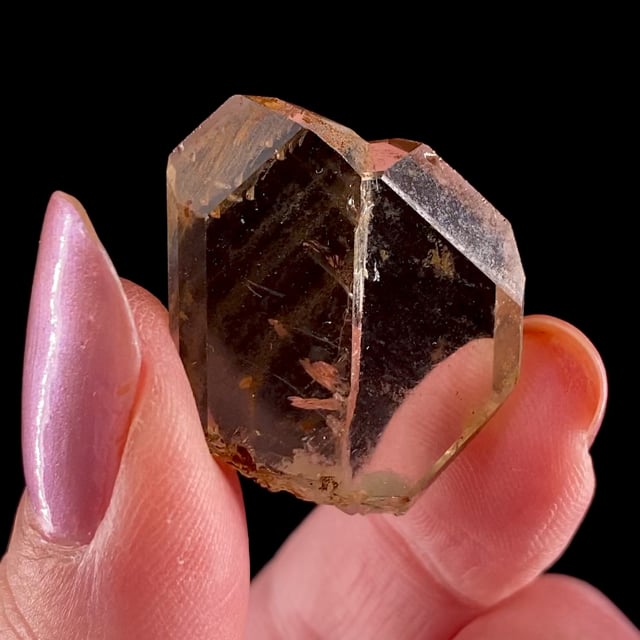 Quartz var: Citrine (''Japan''-Law twin)