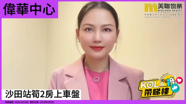 沙田站筍2房上車盤