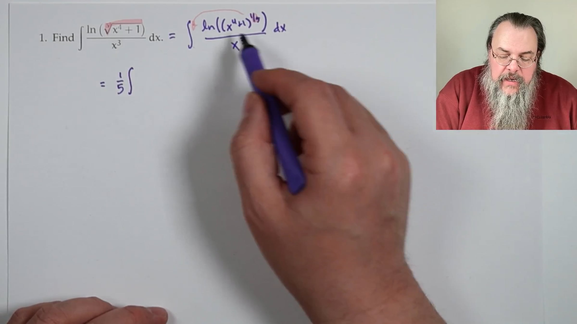 Week 6 review problems for Calculus 2 (Spring 2025) --- Integration by ...