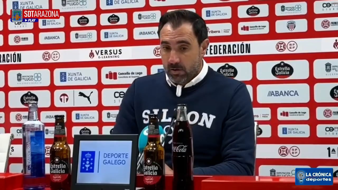 JUANMA BARRERO (Entrenador Tarazona) CD Lugo 1-2 SD Tarazona / J26 - 1ª RFEF / Fuente: SD Tarazona 