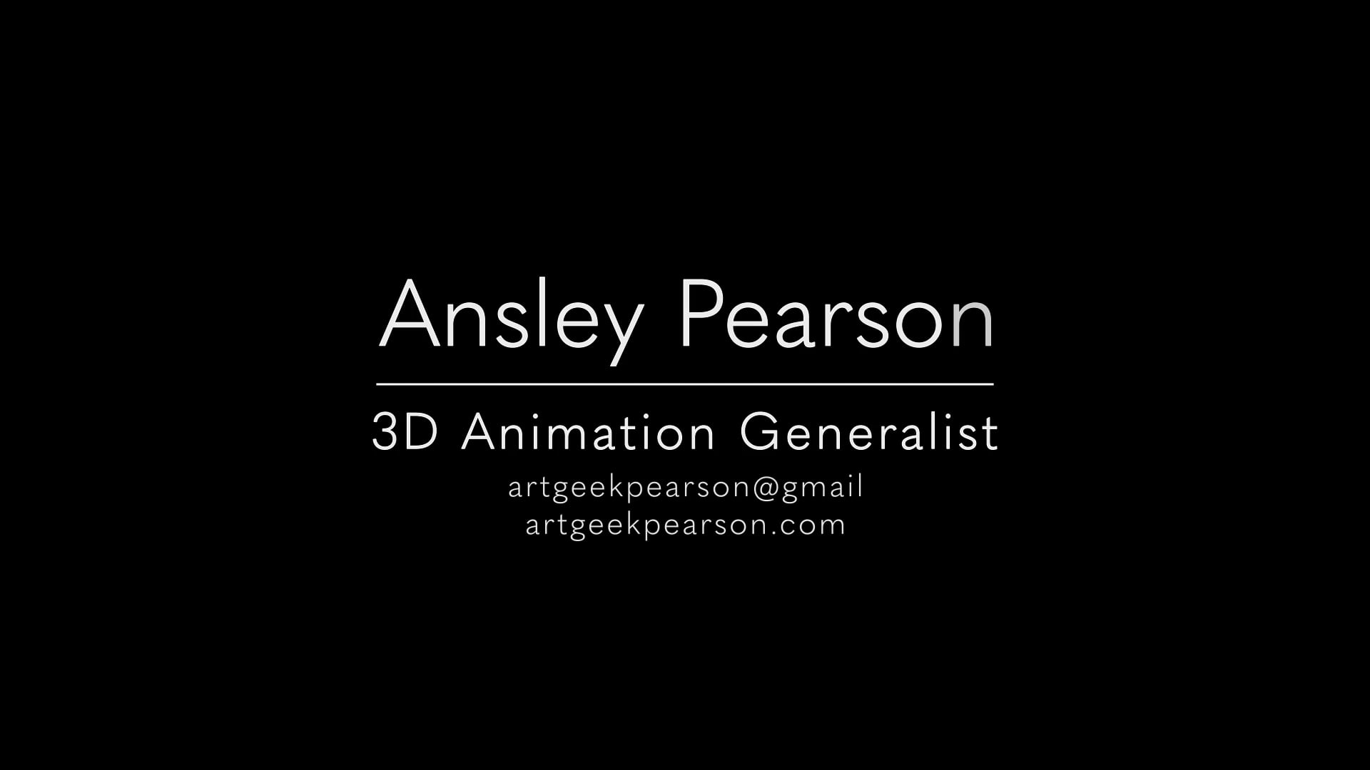 Ansley Pearson - 3D Animation