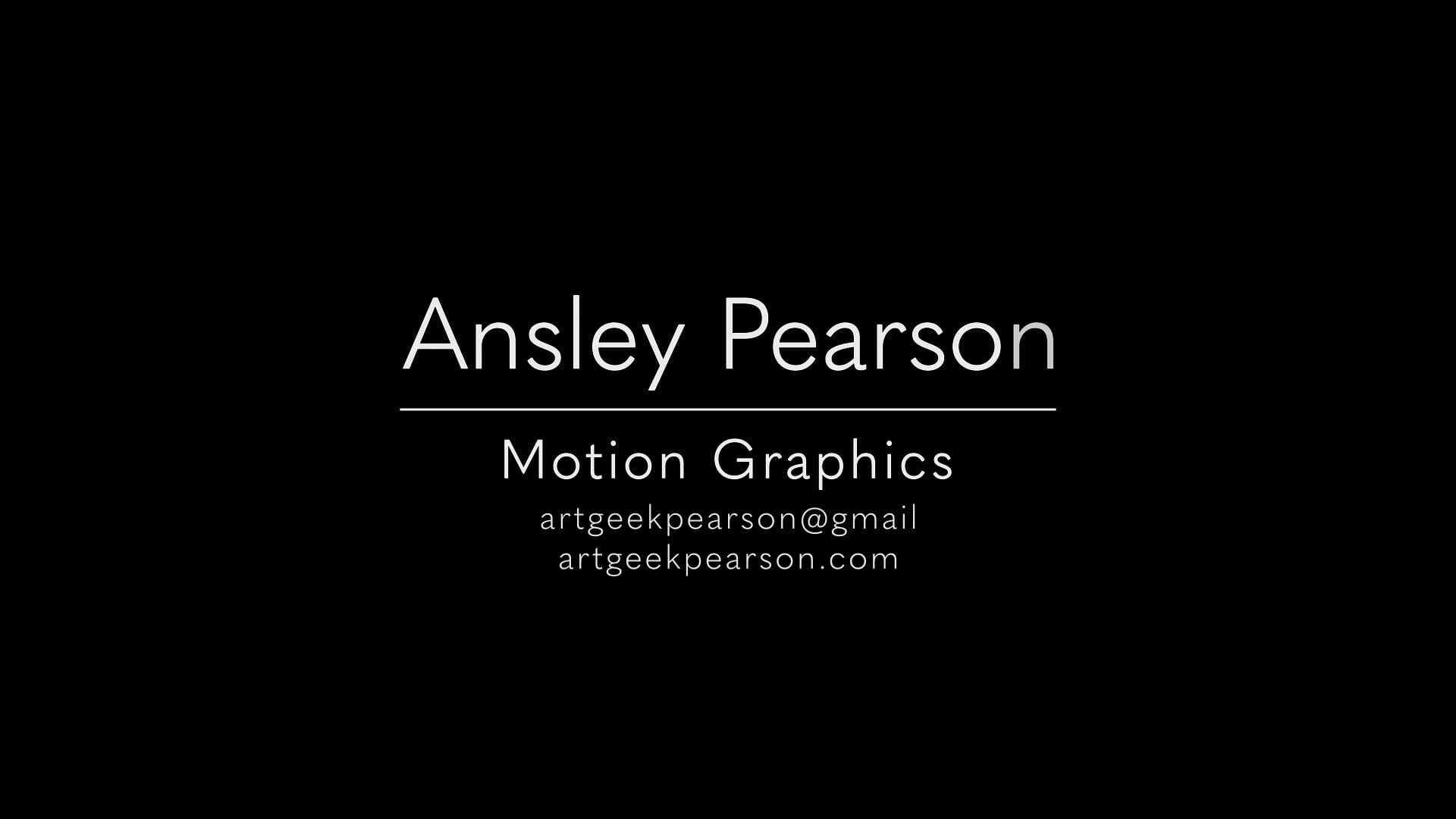 Ansley Pearson - Motion Graphics