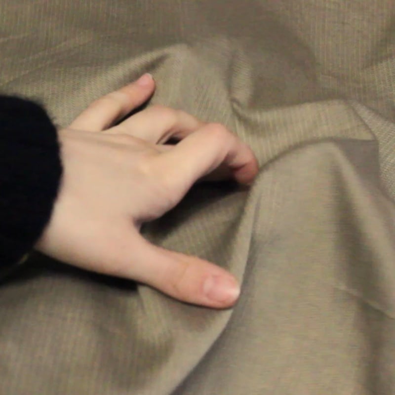 Vidéo: Tissu chevron 100% coton - Beige