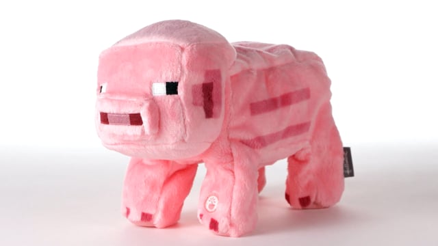 ぬいぐるみ Pig Minecraft Pig Plush With Sound and Motion - Interactive Stuffed