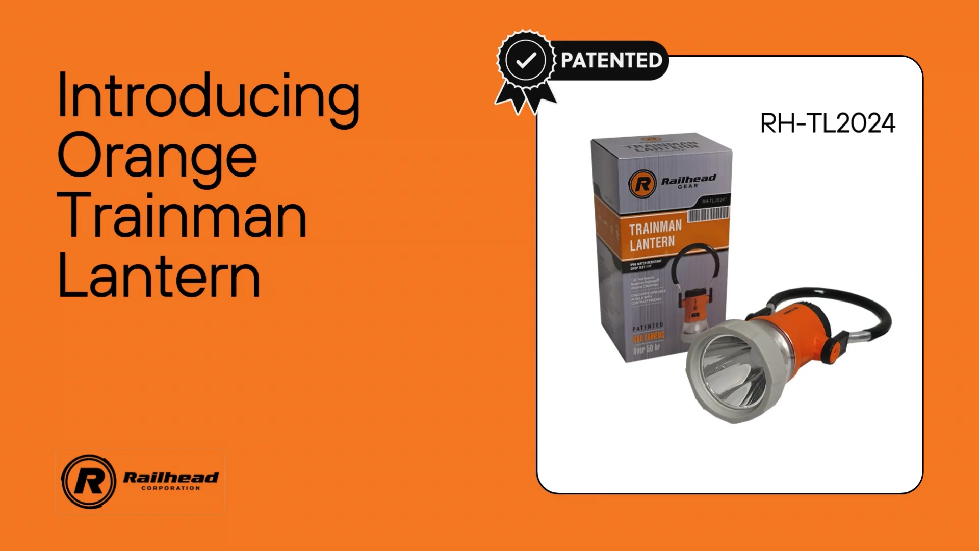 ラーマンページ Trainman Lantern Clear LED orange body flat bezel body with