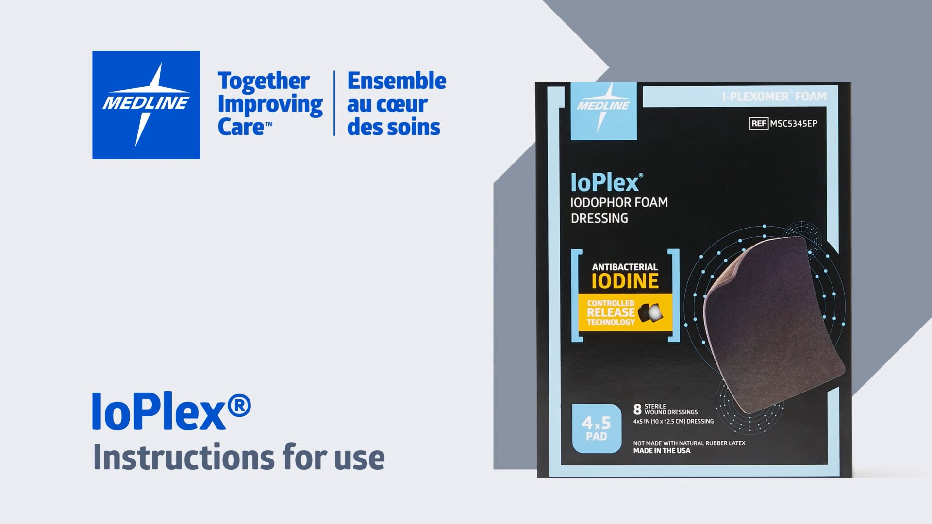IoPlex Antibacterial Foam Dressing - Instructions for Use | Videos ...
