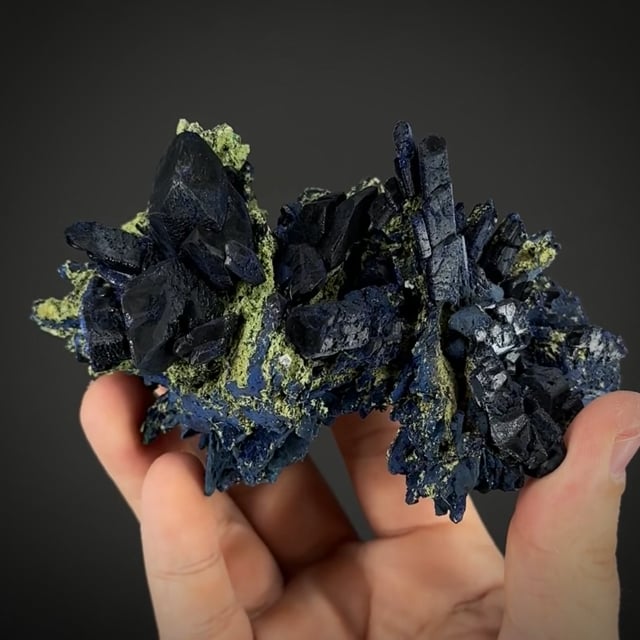 Azurite - large, antique style