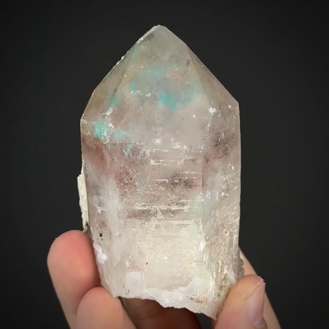 Ajoite in Quartz