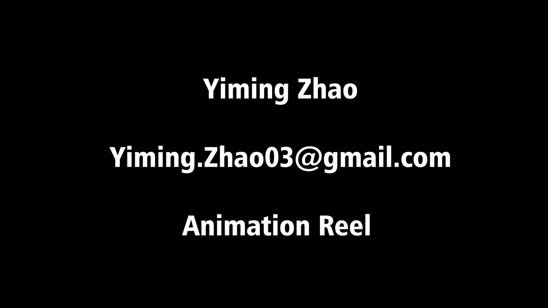 Zhao animation reel | Videos & Movies on Vimeo