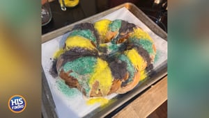 HIS Radio Mornings Try King Cake
