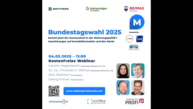 Bundestagswahl 2025: Kommt jetzt der Kurswechsel in der Wohnungspolitik? Auswirkungen auf Immobilienmakler und den Markt.