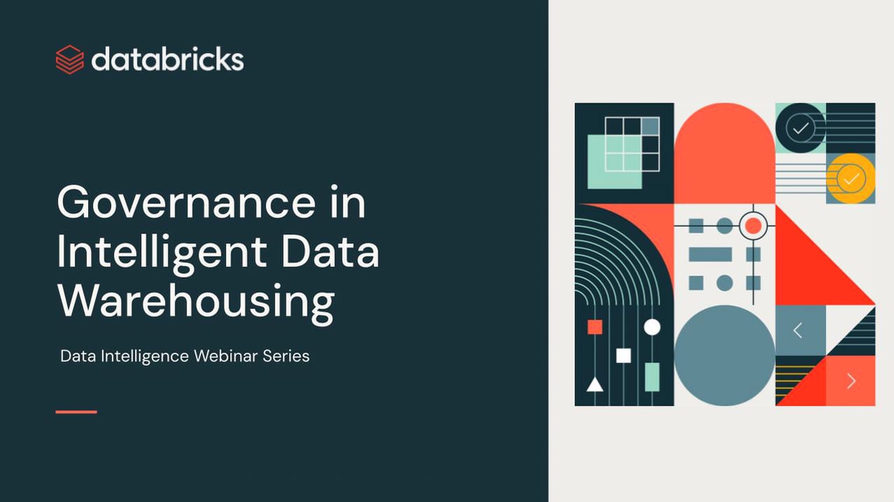 Governance in intelligent data warehousing fy26 data intelligence