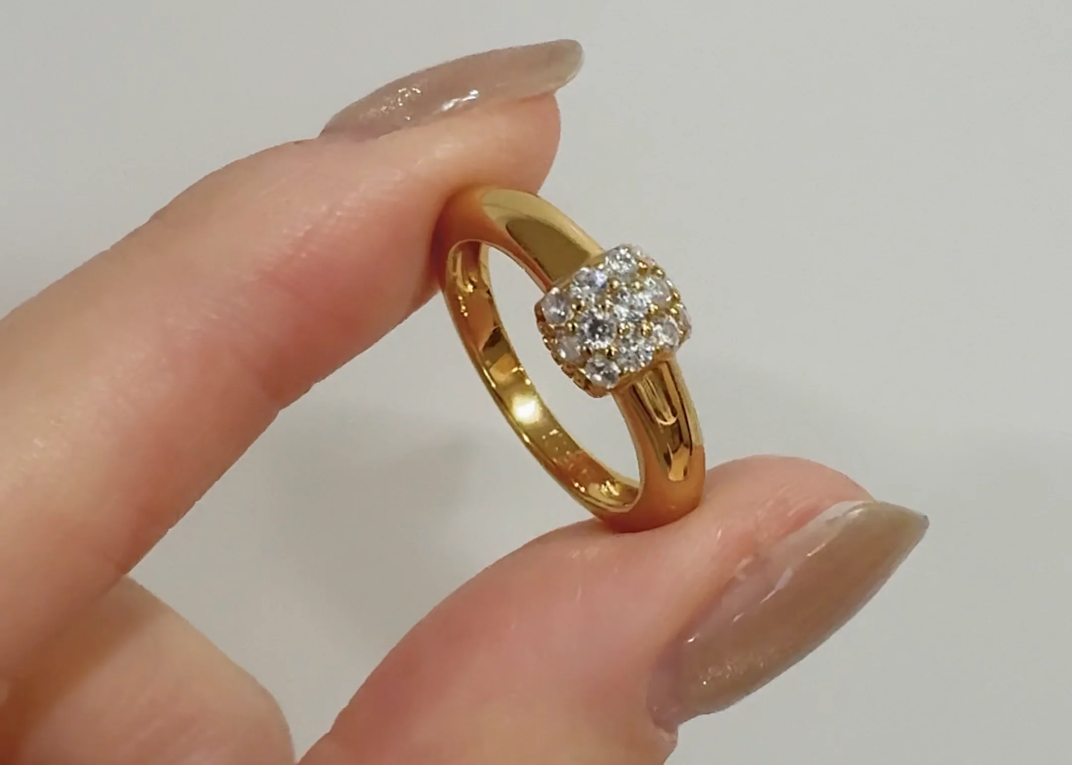 S925】Pave dome ring | ÉCLATrou jewelry