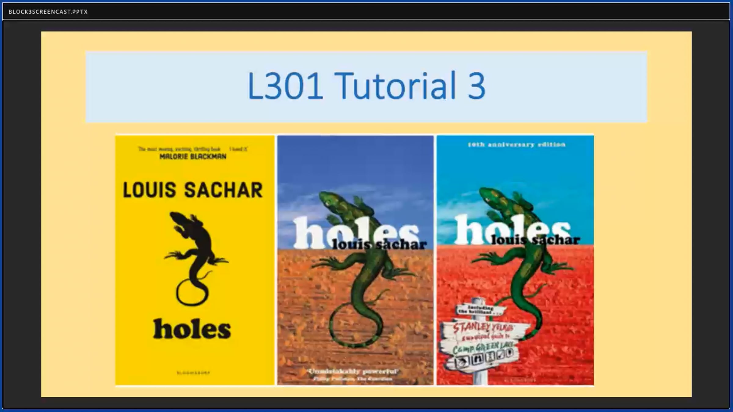 L301 Block 3 screencast | Videos & Movies on Vimeo