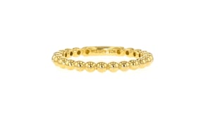 18kt Gold Vermeil Beaded Eternity Band