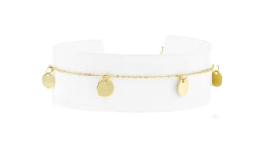 Italian 14kt Yellow Gold Multi-Disc Station Bracelet