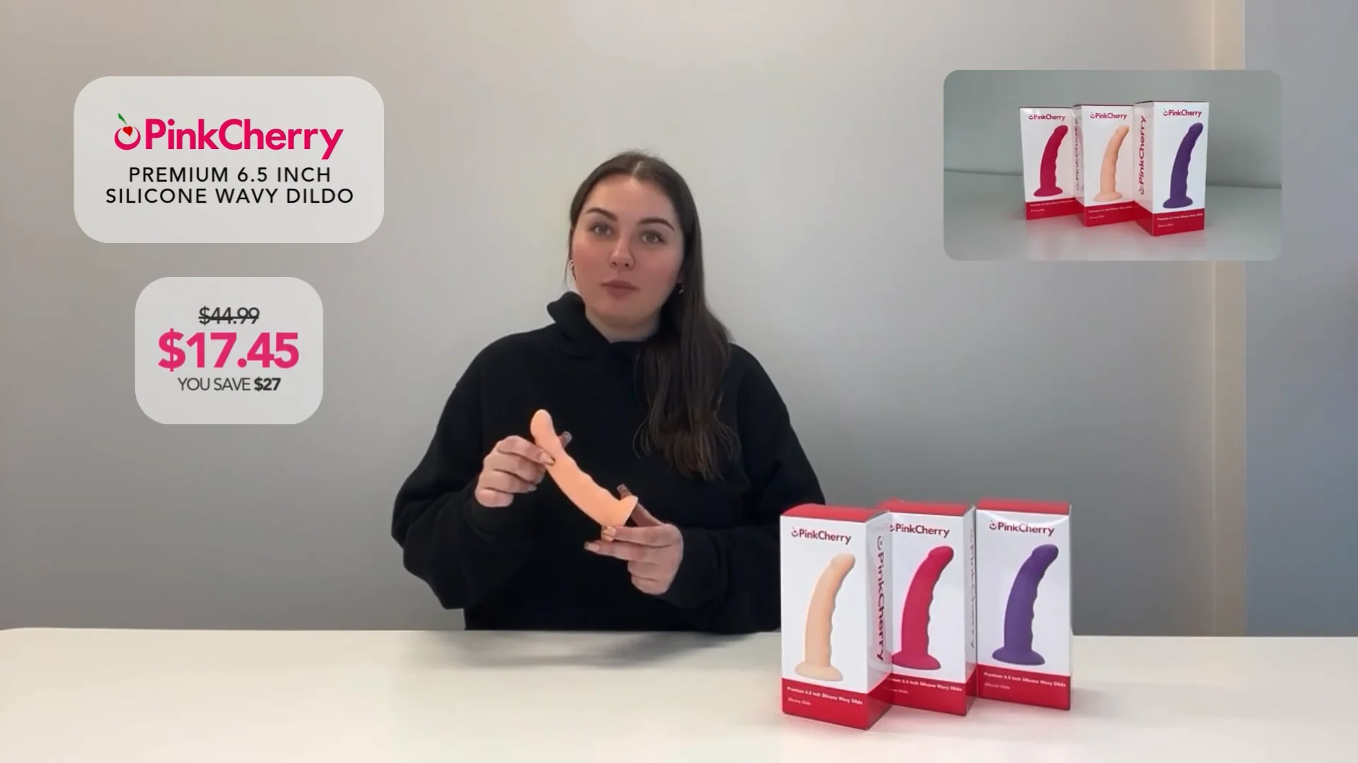 PinkCherry Premium 6.5 Inch Light Silicone Wavy Dildo – PinkCherry