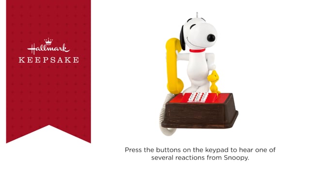 Peanuts® 75th Anniversary Hello, Snoopy! Ornament With Sound