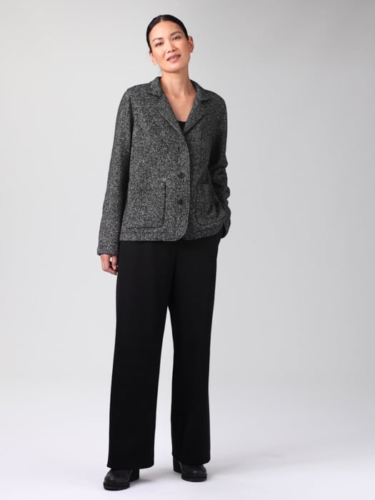 Organic Cotton Terry Stand Collar Jacket | EILEEN FISHER Organic Cotton Terry Stand Collar Jacket | EILEEN FISHER