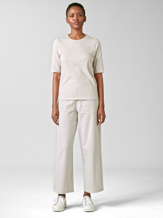 Crinkled Jersey Crew Neck Top | EILEEN FISHER Crinkled Jersey Crew Neck Top | EILEEN FISHER