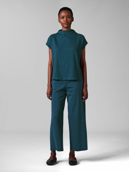 Crinkled Jersey Funnel Neck Top | EILEEN FISHER Crinkled Jersey Funnel Neck Top | EILEEN FISHER