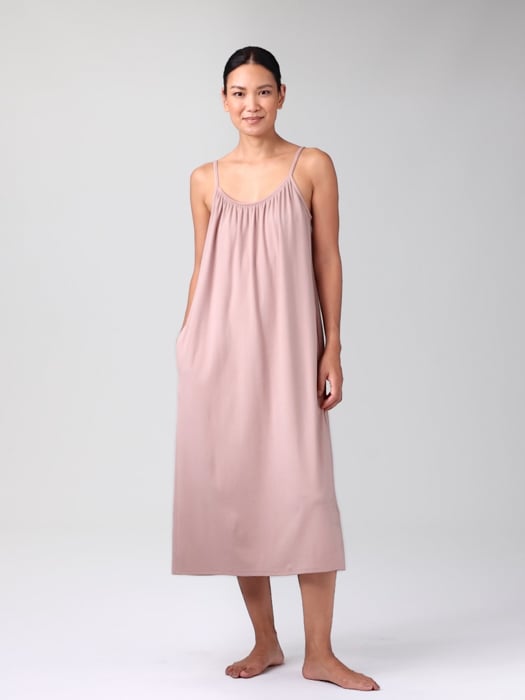 Organic Cotton Interlock Cami Sleep Dress | EILEEN FISHER Organic Cotton Interlock Cami Sleep Dress | EILEEN FISHER
