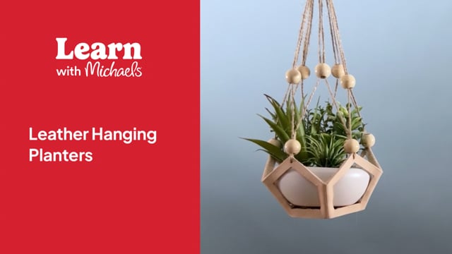 Leather Potted Plant Hanger