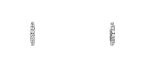 6-6.5mm Cultured Pearl and .60 ct. t.w. CZ Jewelry Set: Three Pairs of Earrings in Sterling Silver