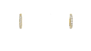 6-6.5mm Cultured Pearl and .60 ct. t.w. CZ Jewelry Set: Three Pairs of Earrings in 18kt Gold Over Sterling