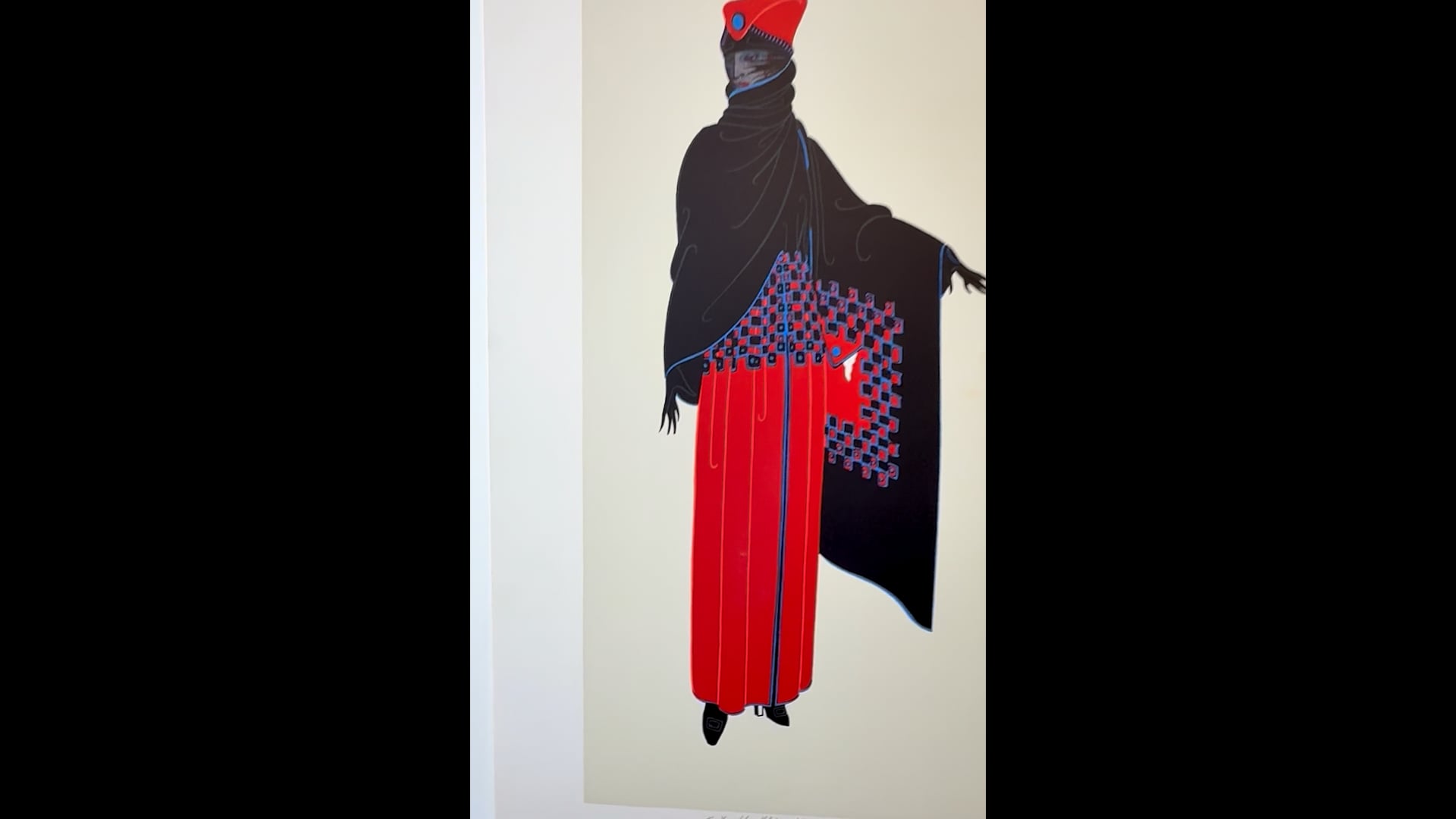 Erté - ZSA ZSA Signed Lithograph, 1920's Fashion Illustration, Art