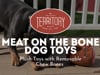 Territory Steak Bone 2-In-1 Squeak & Chew Scented Dog Toy, 6" thumbnail number