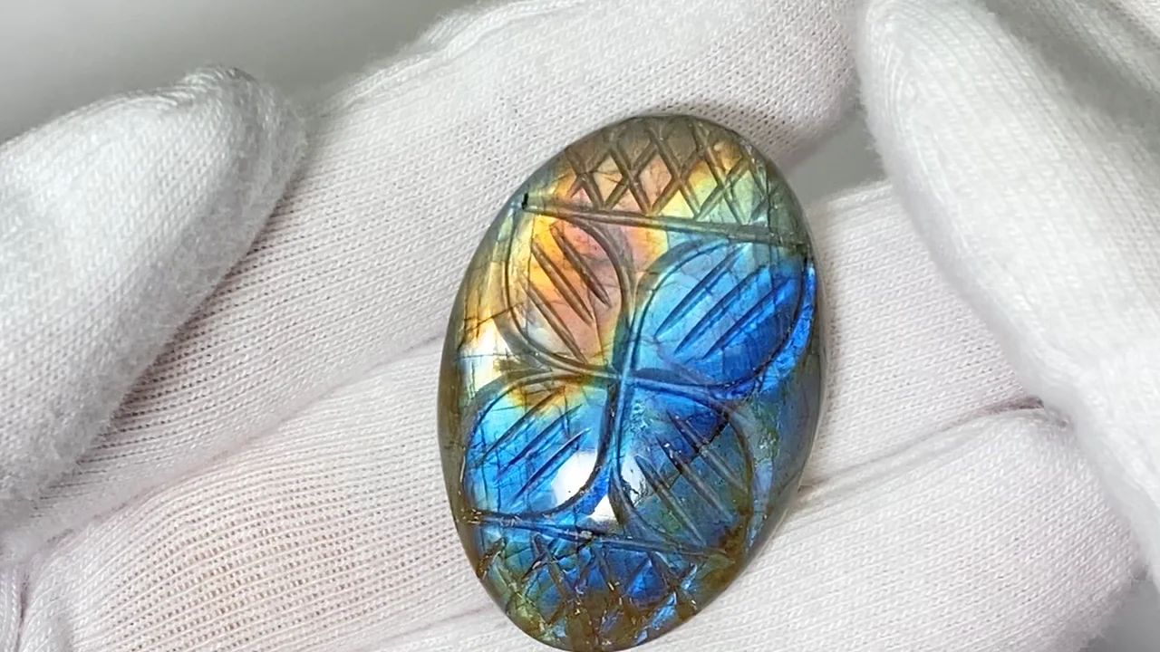 Kobe❣️ TRUE TALENTS. パラ激レア❗️ ラブラドライト 大型ルース 天然石[1003] 幻の紫蝶☆パープル