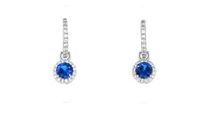 2.80 ct. t.w. Simulated Multi-Gemstone and .60 ct. t.w. CZ Jewelry Set: Huggie Hoop Earrings and Three Pairs of Interchangeable
