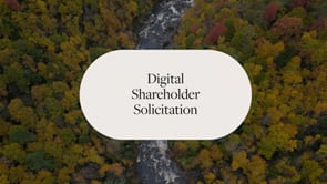 Poster for SRS Acquiom Digital Shareholder Solicitation Introduction