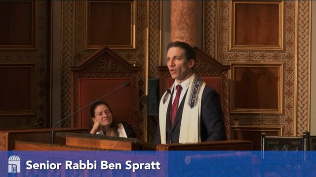 Erev Shabbat Sermon - Rabbi Spratt - March 7, 2025