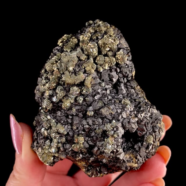 Pyrite on Sphalerite (rare locality specimen)