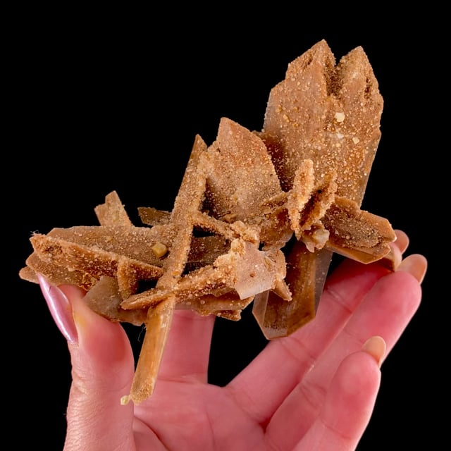 Gypsum with sand inclusions (''floater'' specimen)