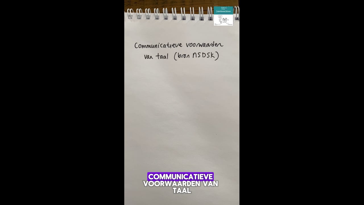 1. van 8 Horen en luisteren Communicatieve voorwaarden (bron NSDSK)
