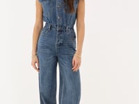 Blue sleeveless jumpsuit denim | My Jewellery