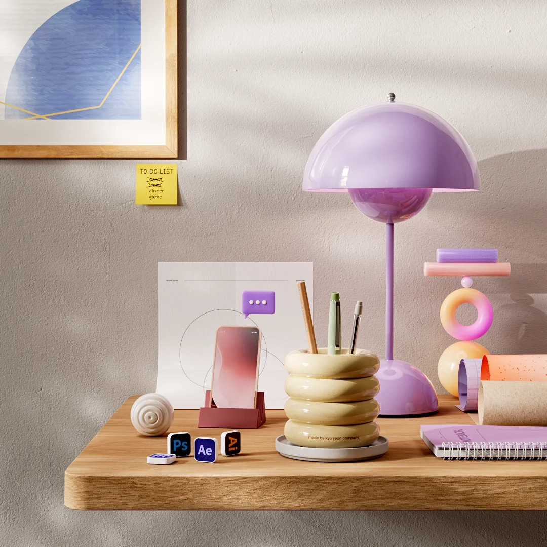 Desk on Surreal Objects