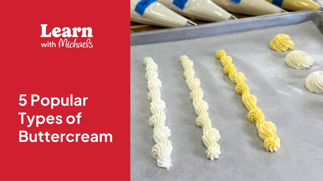 Five Popular Types of Buttercream Expert-Led Craft Tutorial On-Demand ...