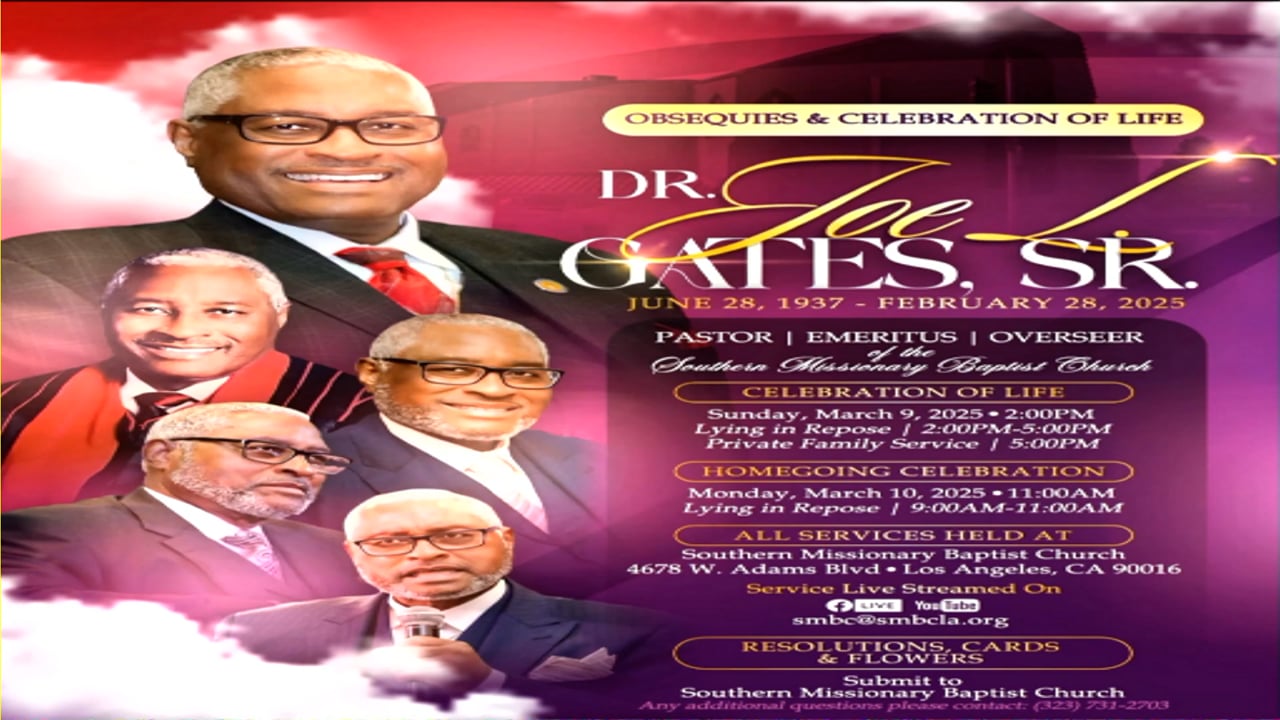 Grand Official Celebration of Reverend Doctor Joe Louis Gates Sr. | Xavier L. Thompson, Sr. | Lead Pastor