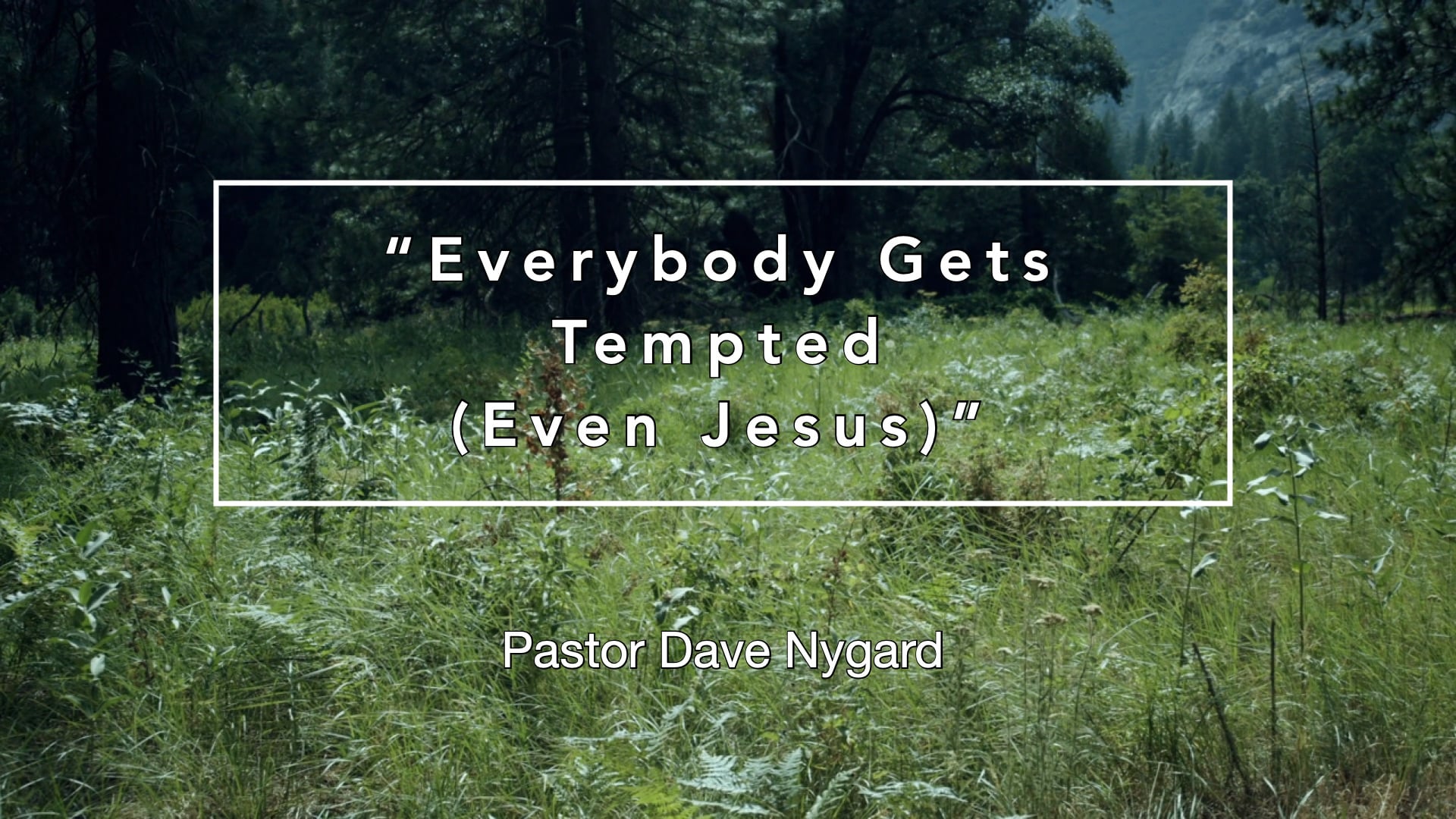 "Everybody Gets Tempted (Even Jesus)" 03/09/25